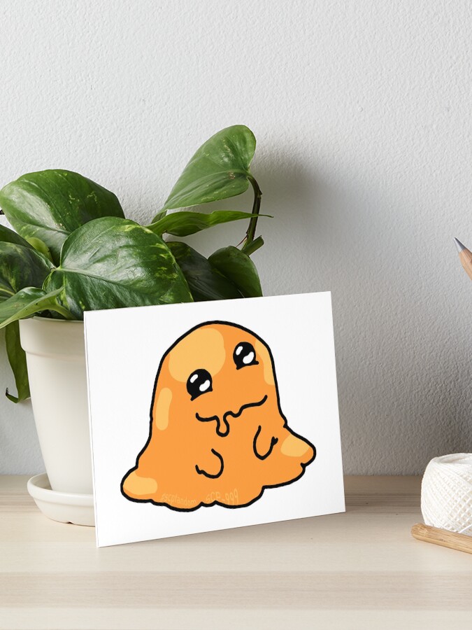 SCP-999 orange blob tickle monster Art Board Print for Sale by