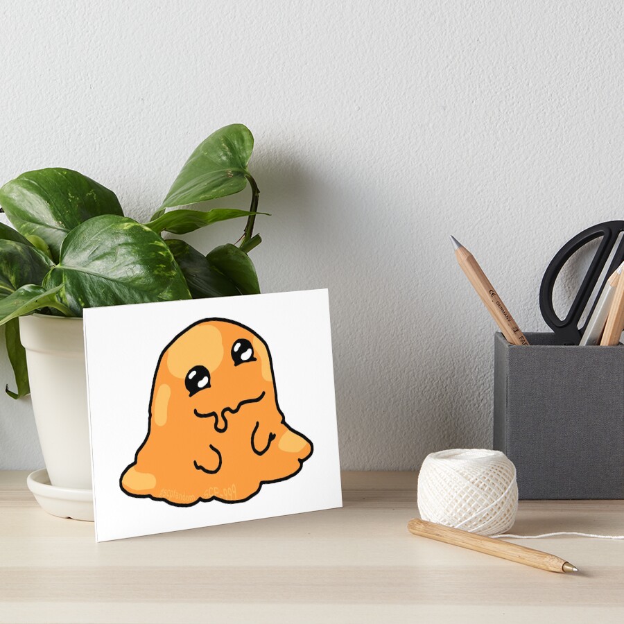 SCP-999 orange blob tickle monster Postcard for Sale by