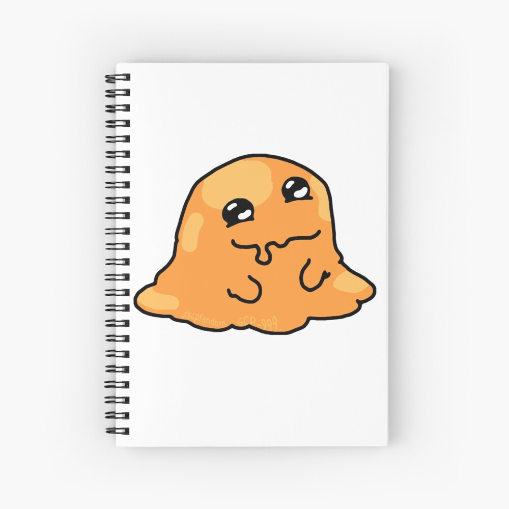 SCP-999 orange blob tickle monster Spiral Notebook for Sale by