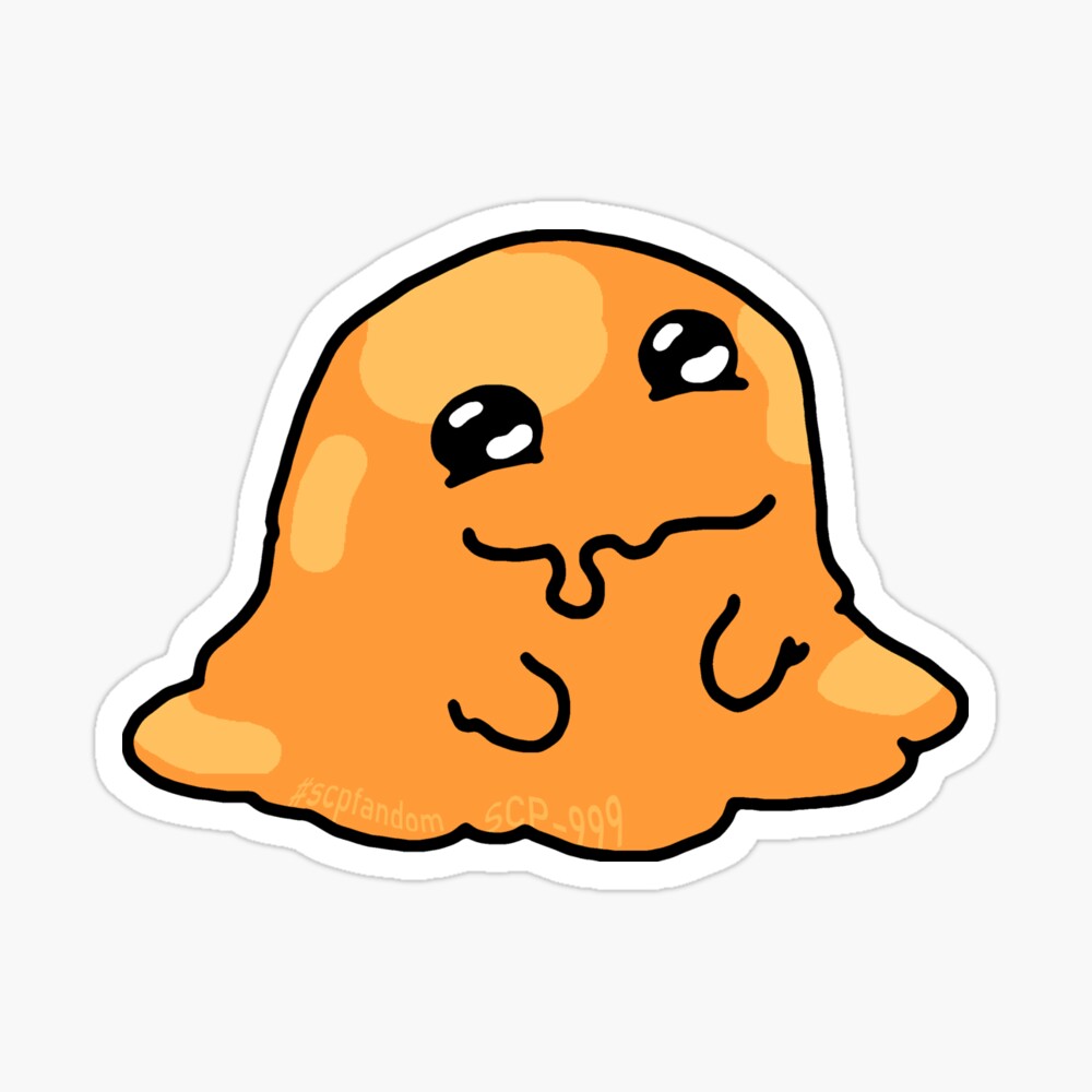 SCP-999 orange blob tickle monster Postcard for Sale by