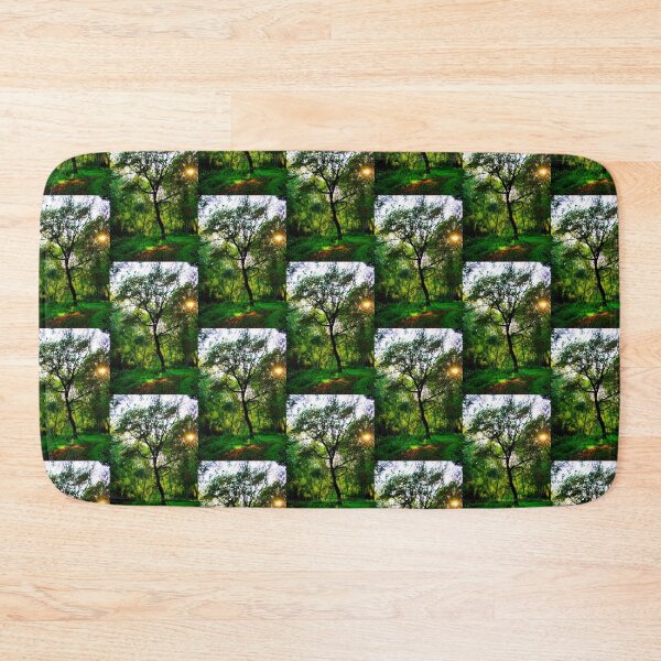 Item preview, Wonderful curved tree surrounded with lush greenery designed and sold by Kristina Drozd.