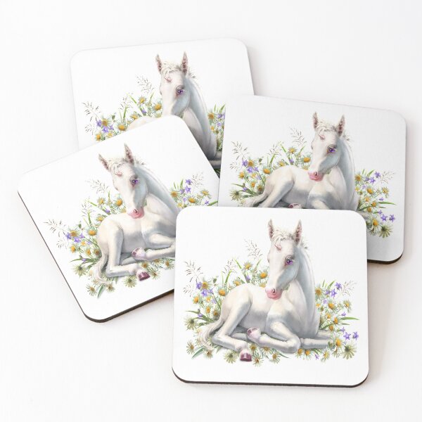 Artikelvorschau, Nettes Baby-Einhorn und Blumen entworfen und verkauft von Atteestude.