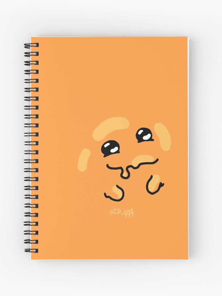 SCP-999 orange blob tickle monster Spiral Notebook for Sale by  ToadKingStudios