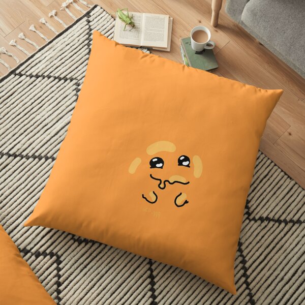 All Over Scp 999 Orange Blob Tickle Monster Floor Pillow By Toadkingstudios Redbubble