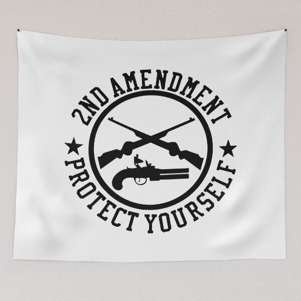 Item preview, 2nd Amendment - Protect Yourself (Black) designed and sold by TheLastStand.