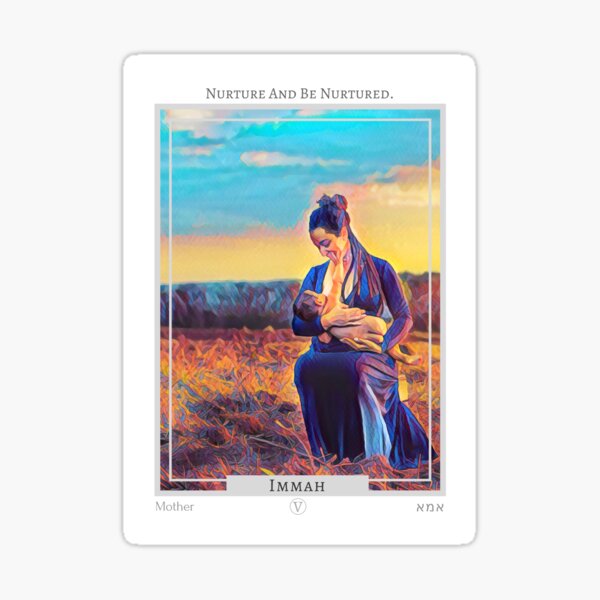 Immah (Mother) from Eht/Aht: a netivot wisdom oracle Sticker