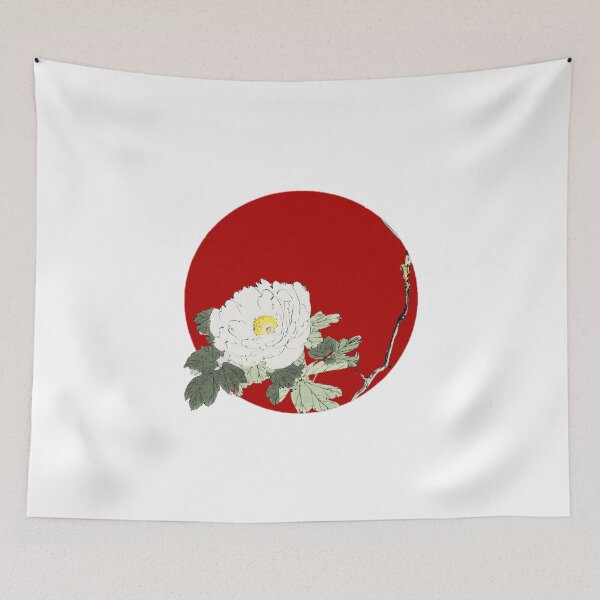Item preview, Japanese Flag - White blossomed flower designed and sold by weavernap.
