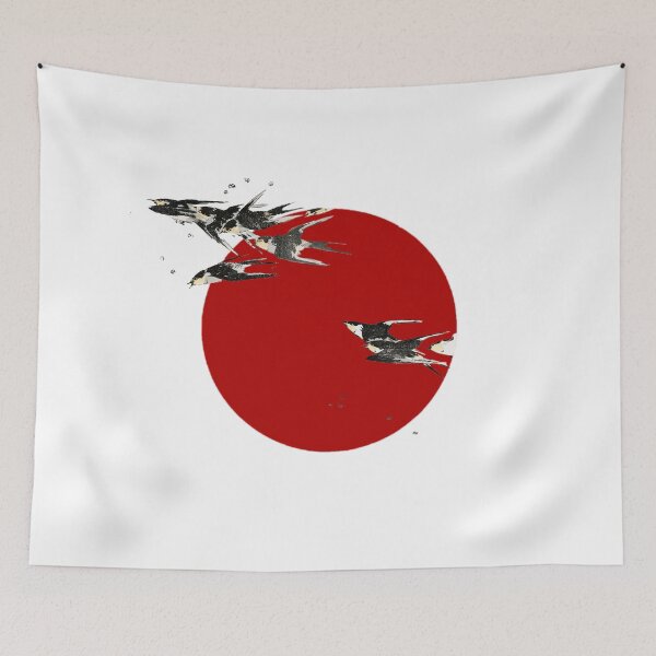 Item preview, Japanese Flag - Swallows designed and sold by weavernap.