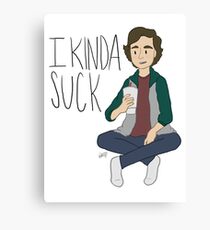 I kinda suck Canvas Print