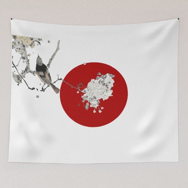 Item preview, Japanese Flag - Perched Swallow designed and sold by weavernap.