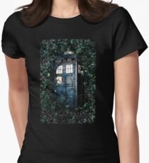 Police Box in The Garden Hoodie / T-shirt Women's Fitted T-Shirt