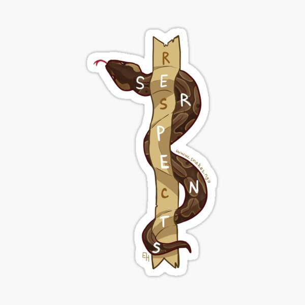 Respect Serpents: Ball Python Sticker
