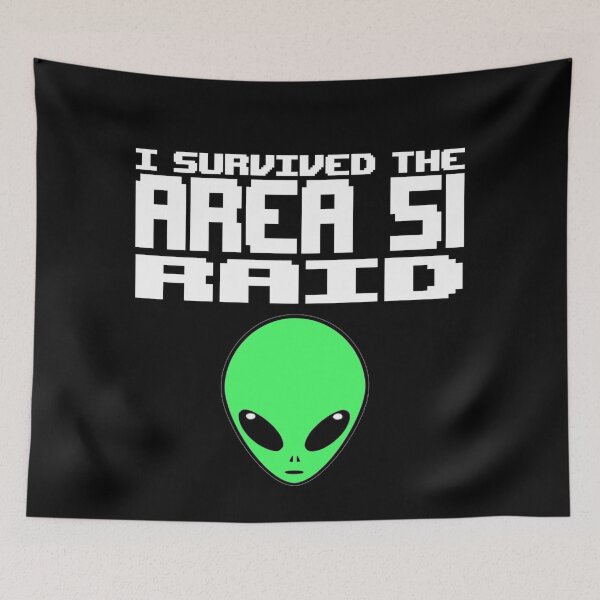 Item preview, I Survived The Area 51 Raid designed and sold by kalebf1999.
