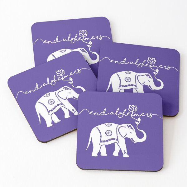Item preview, End Alzheimers with elephant  designed and sold by Steph Gibbons.