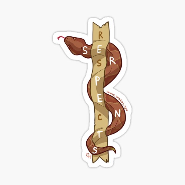 Respect Serpents: Copperhead Sticker