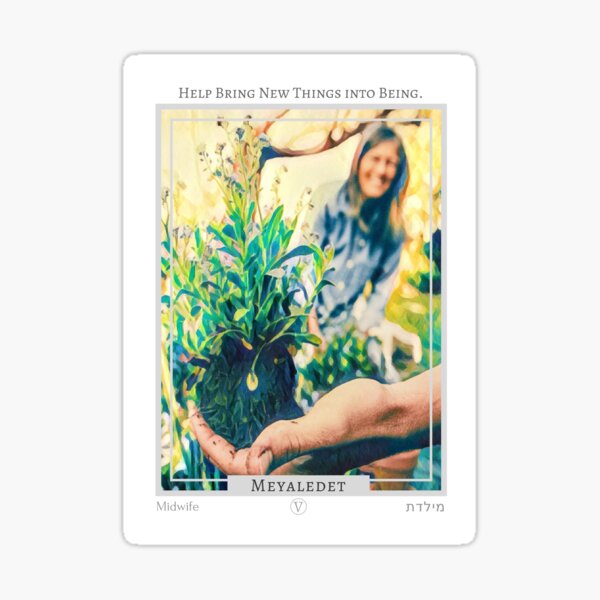 Meyaledet (Midwife) from Eht/Aht: a netivot wisdom oracle Sticker