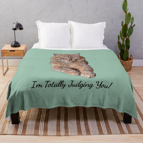 Item preview, Funny Orange Tabby, I'm Totally Judging You designed and sold by Patricia Barmatz.