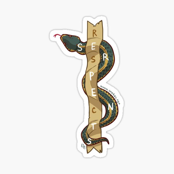 Respect Serpents: Aquatic Gartersnake Sticker