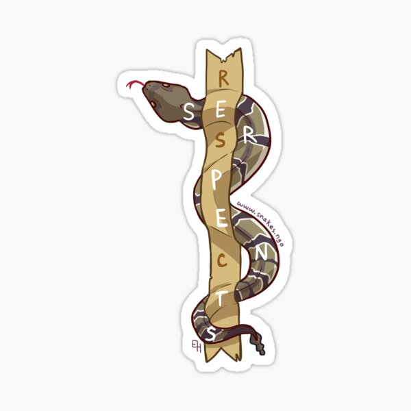 Respect Serpents: Timber Rattlesnake Sticker