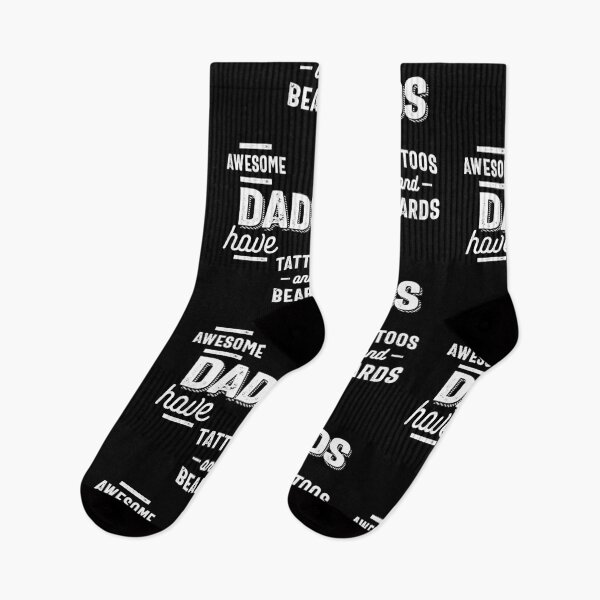 Item preview, Awesome Dads Have Tattoos and Beards designed and sold by cidolopez.