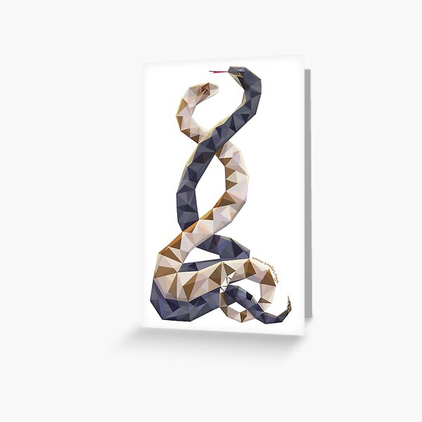 Dancing Snakes by Emma Hsiao Greeting Card