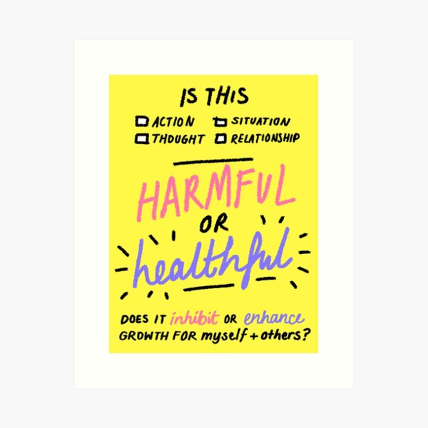 Item preview, harmful or healthful designed and sold by whatkatdrewtoday.