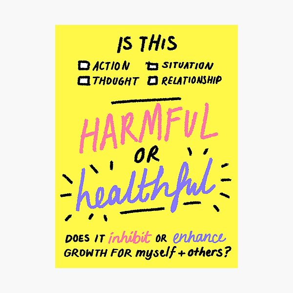 Item preview, harmful or healthful designed and sold by whatkatdrewtoday.