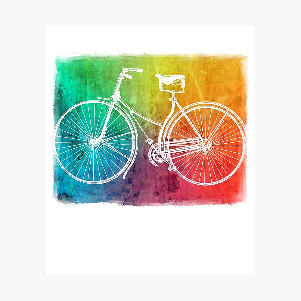 rainbow colored bike