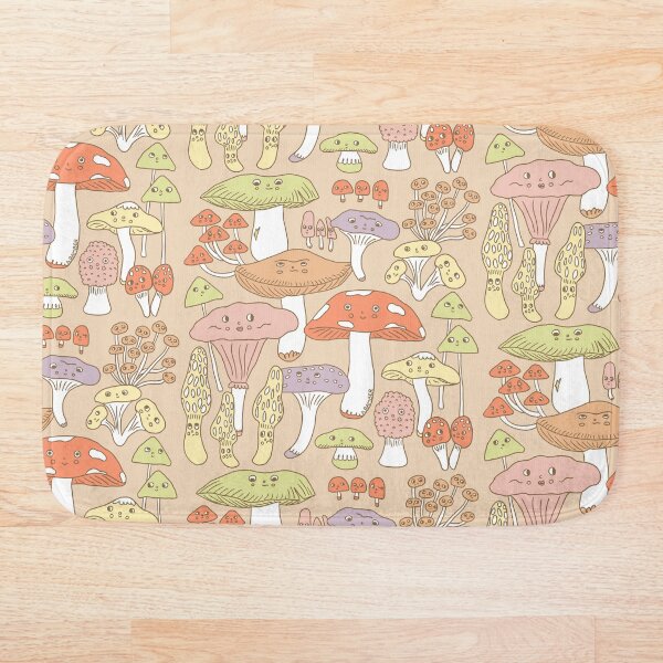 Cute Mushrooms Bath Mat