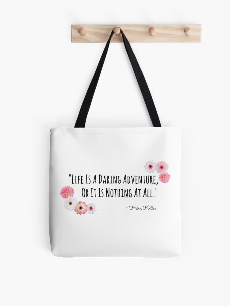 Together We Can Do So Much Helen Keller Quotes Cotton Canvas Tote Bag