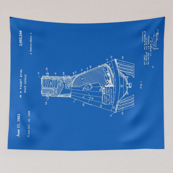 Item preview, Space Capsule Patent - Blueprint designed and sold by FinlayMcNevin.