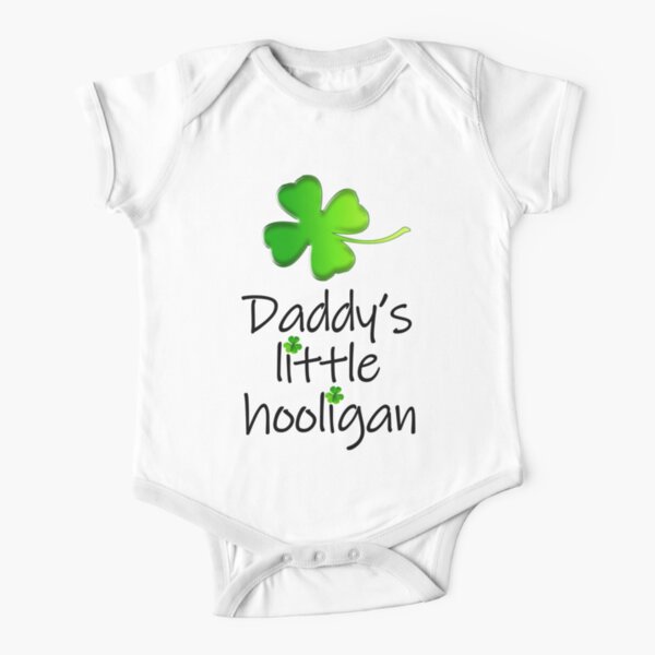 Daddy's Little Hooligan Short Sleeve Baby One-Piece
