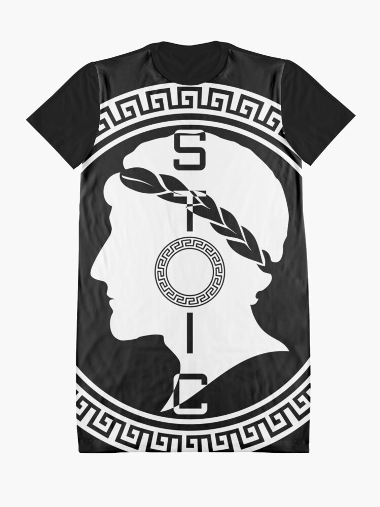 Alternate view of The Stoic - Stoic Emblem - Stay Stoic Graphic T-Shirt Dress