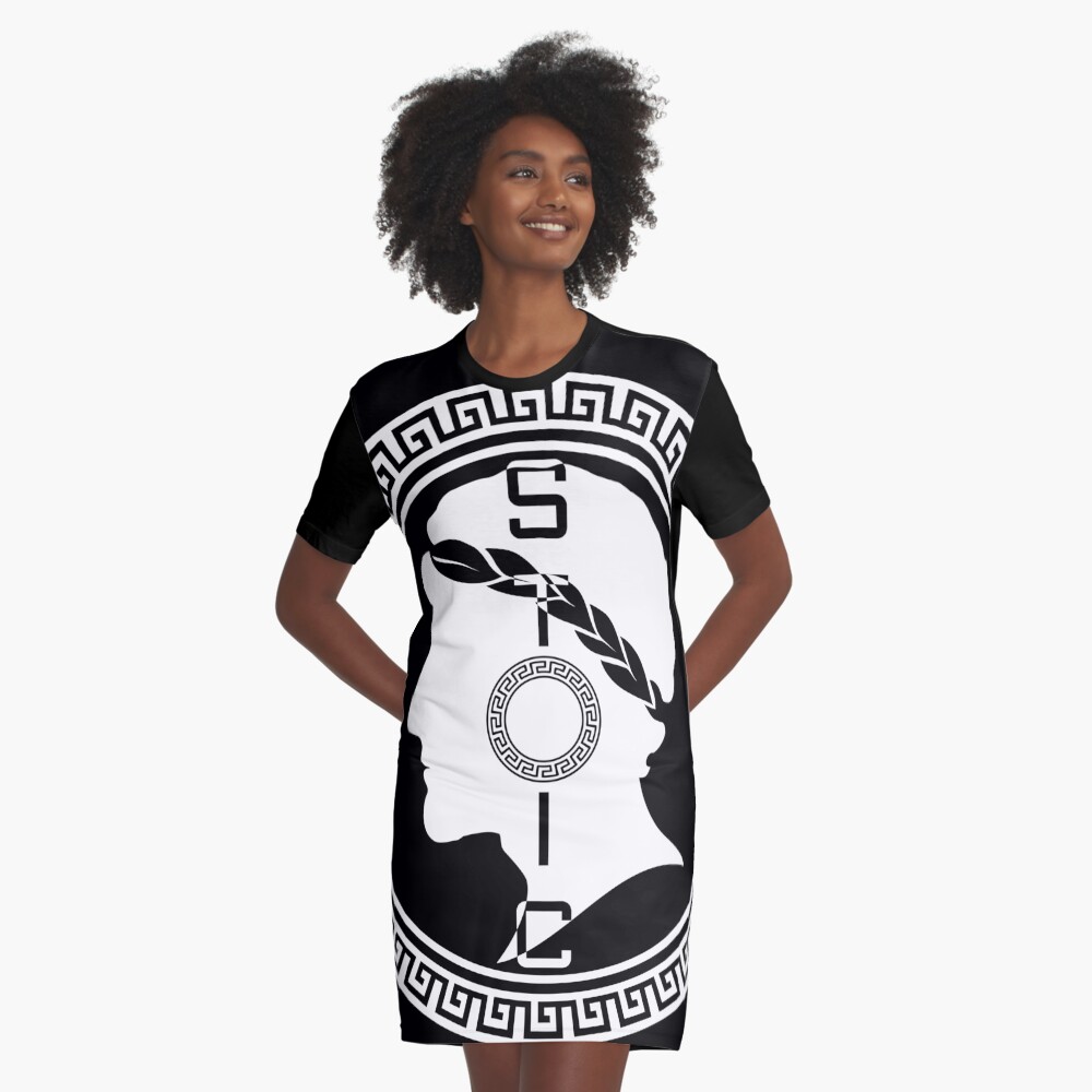 The Stoic - Stoic Emblem - Stay Stoic Graphic T-Shirt Dress