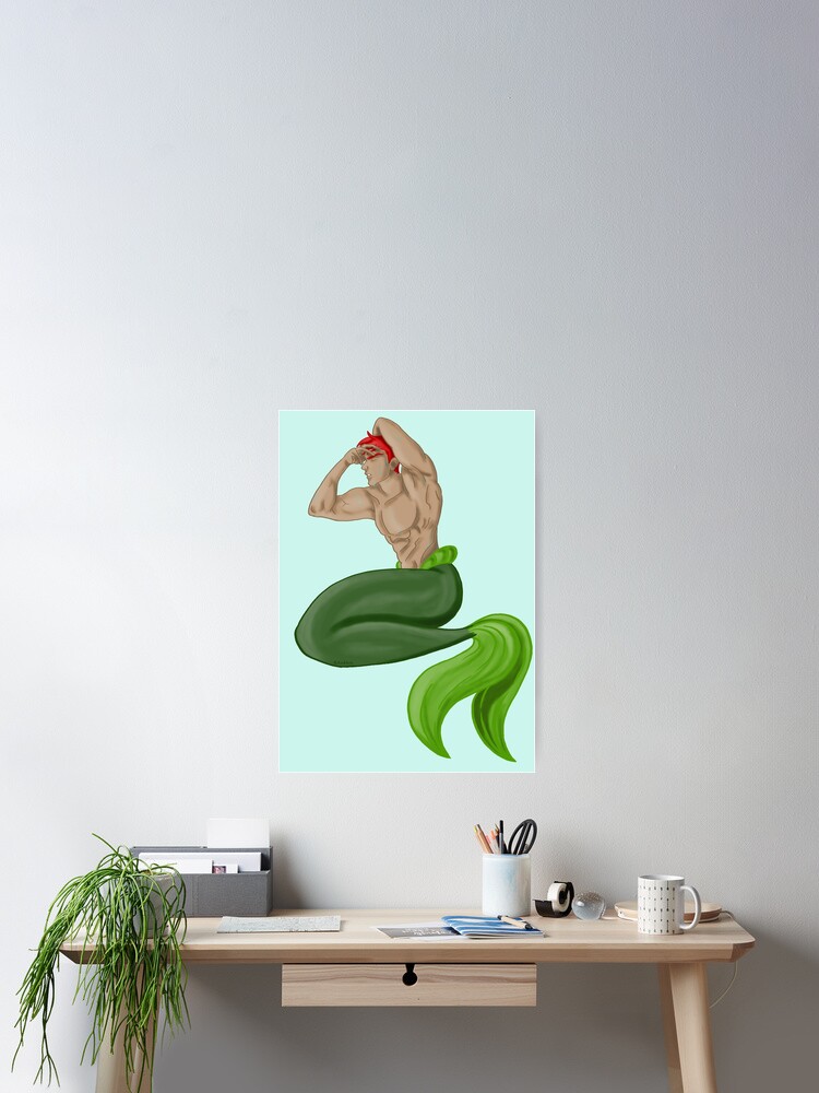 Thumbnail 2 of 3, Poster, merman designed and sold by RAnMoi.