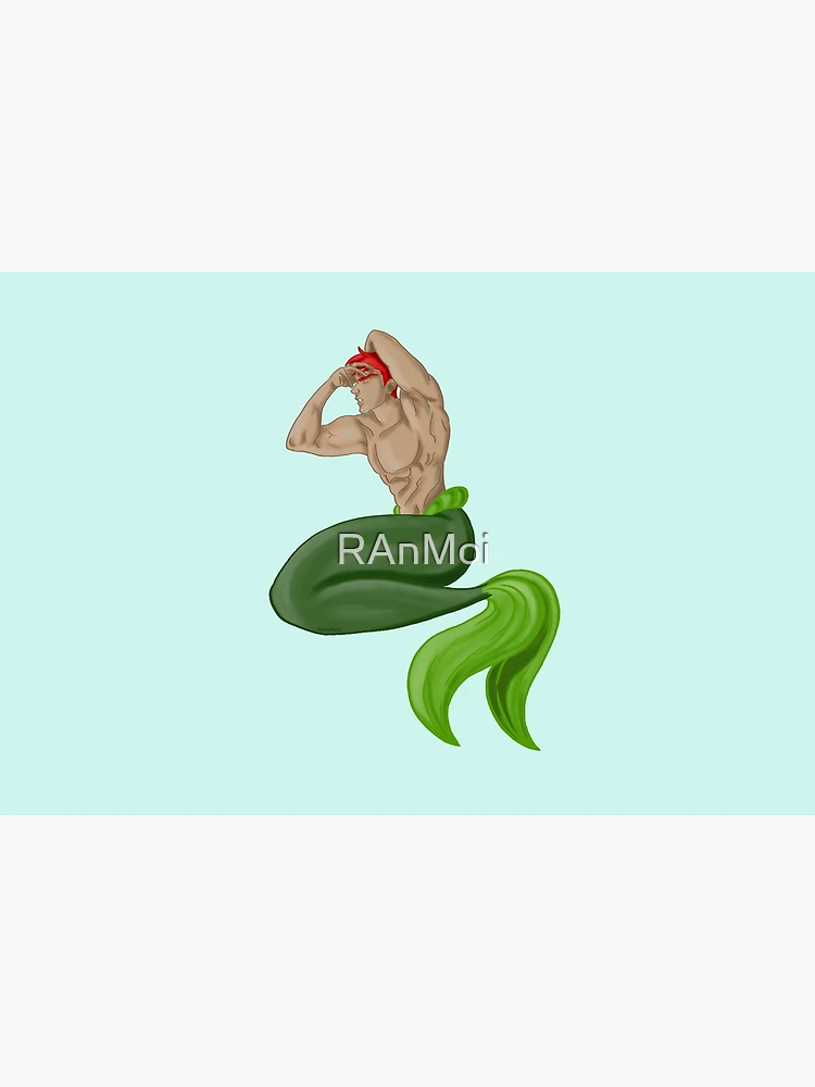 Thumbnail 6 of 6, Bath Mat, merman designed and sold by RAnMoi.