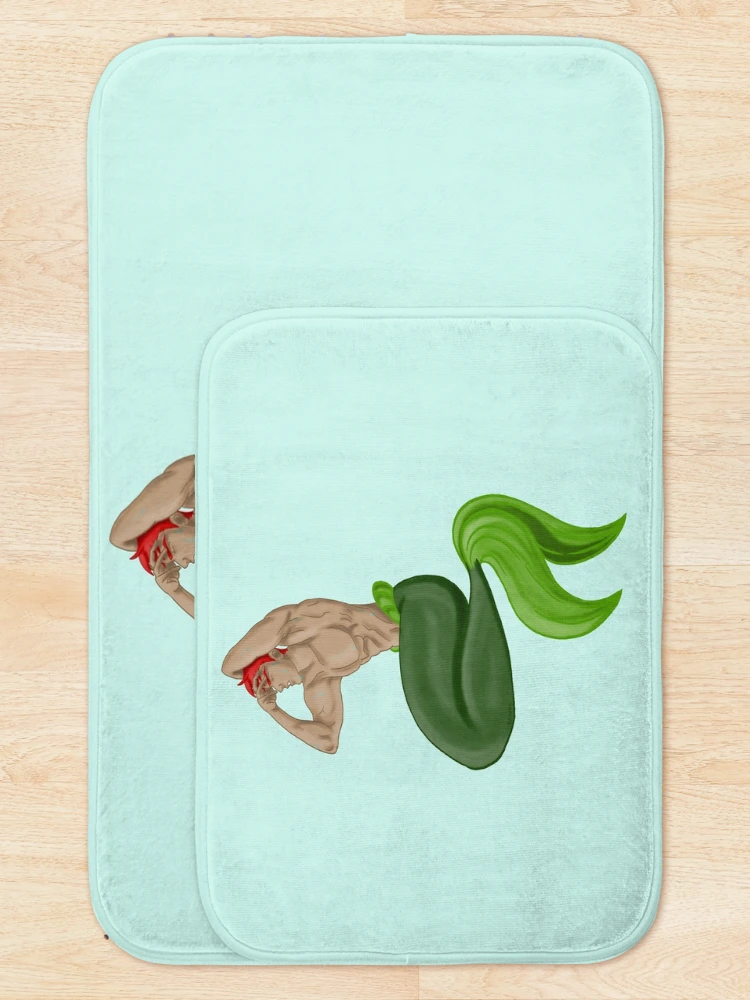Thumbnail 5 of 6, Bath Mat, merman designed and sold by RAnMoi.