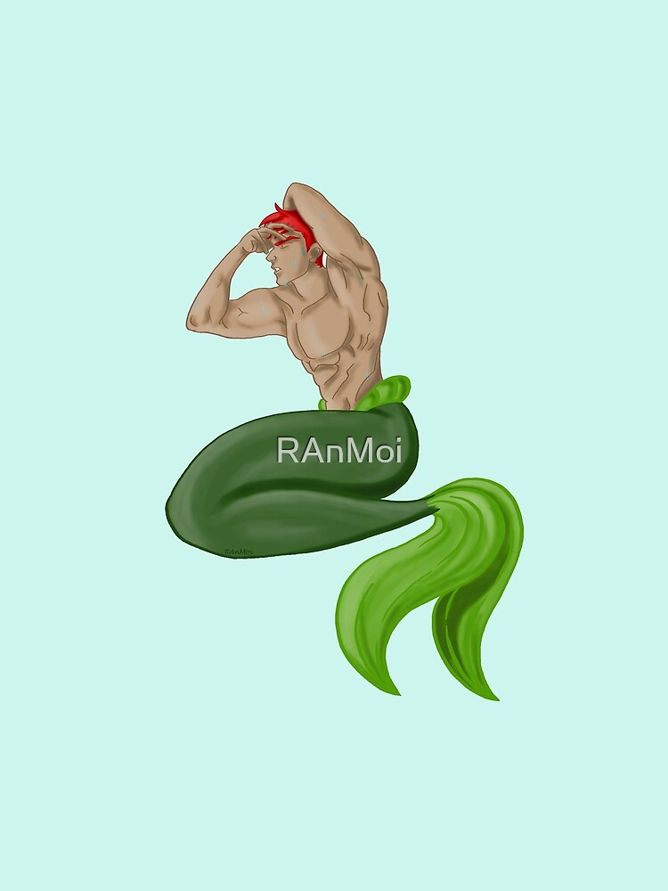 Thumbnail 3 of 3, Scarf, merman designed and sold by RAnMoi.