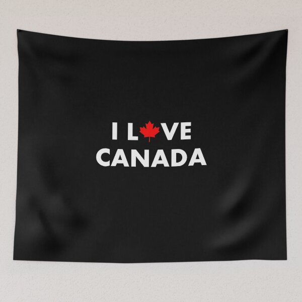 Item preview, I Love Canada I Heart Canada With Maple Leaf Dark Color designed and sold by TinyStarCanada.