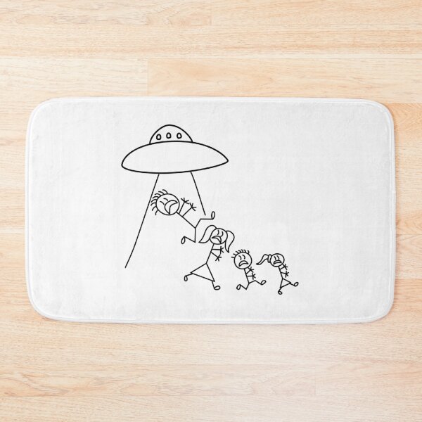 Item preview, Aliens abduct stick family designed and sold by divebargraphics.