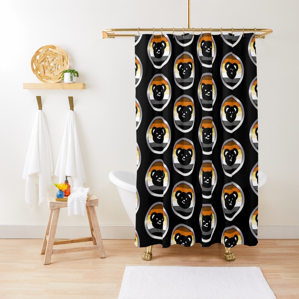 "BLACK BEAR GAY BEAR" Shower Curtain for Sale by Redbubble