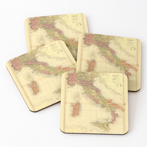 Item preview, Map of Italy (1890) designed and sold by allhistory.