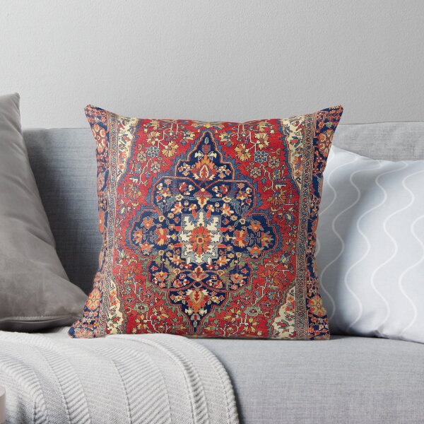 Farahan Arak West Persian Rug Print Throw Pillow