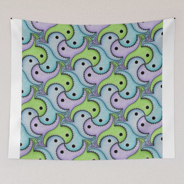 Item preview, Piranha tessellation designed and sold by Vibali.