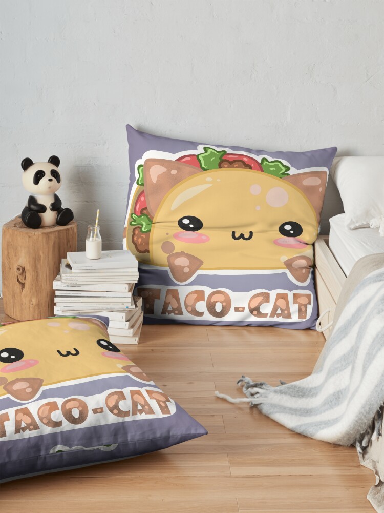 Alternate view of Taco - Cat - by Atieanna Floor Pillow