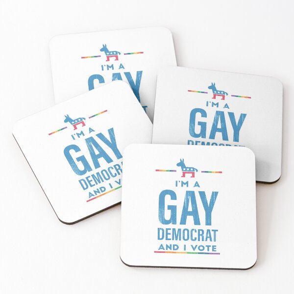 Item preview, 2020 Proud Gay Democrat: I'm a GAY DEMOCRAT and I VOTE! Political designed and sold by StudioUnrefined.