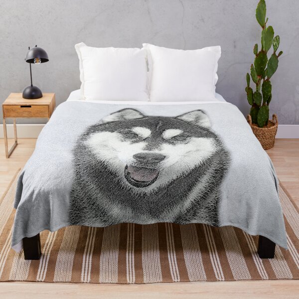 Item preview, Siberian Husky (Black and White) designed and sold by alpendesigns.