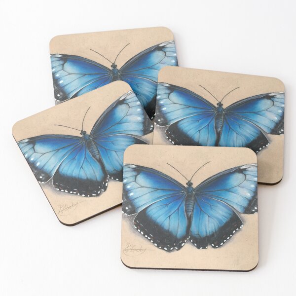 Item preview, Blue Morpho Butterfly art designed and sold by Kaylahardyart.