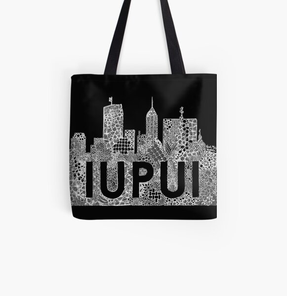 Zentangle IUPUI Invert All Over Print Tote Bag