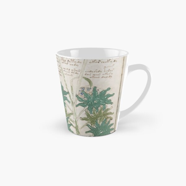 Voynich Manuscript. Illustrated codex hand-written in an unknown writing system Tall Mug